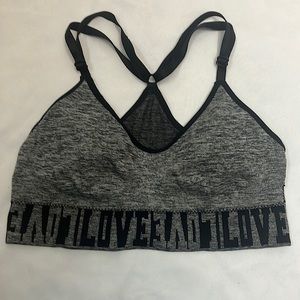 Just Be girls grey and black spots bra size small